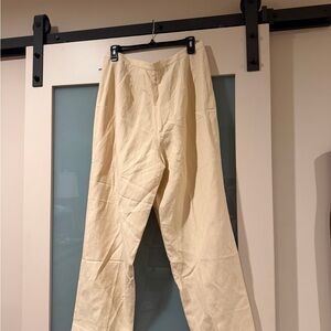 Elegant White Pants. Silk and Linen. Talbots with original tags on. Size 16P